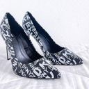 DKNY  Women's Gwen Graffiti Black and White High Heels size 11M Photo 0