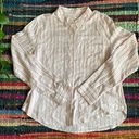 Sneak Peak NWT Sneak Peek Striped Button Down Top Size Large Photo 0