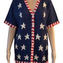 Quacker Factory Patriotic Stars And Striped Cardigan Photo 0