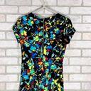 Parker  Bold Floral Print Short Sleeve Fit and Flare Dress Size S Photo 7