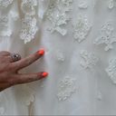 Oleg Cassini  Cap Sleeve Illusion Wedding Dress size 14 Photo 6