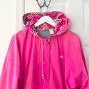 Nike  Vintage 90s Hot Pink Purple Stripe Packable Fannypack Windbreaker Jacket L Photo 2