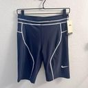 Nike  Swim NWT Black Solid Kick Short Bikini Biker Shorts 9” Size M Photo 1