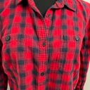 st. john's bay Vintage Black and Red Plaid Shirt  Photo 3