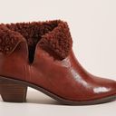 Anthropologie Kelsi Dagger   Leather Fur Lined Kayak Boots in Honey - 7.5 Photo 1