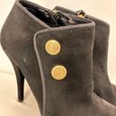 Guess  Black Belle Leather Suede Ankle Heel Booties Size 8 Photo 1