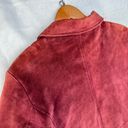 Cherokee  Women’s 22W Plus Size Red Suede Leather Jacket Coat Zip Front ^ EUC Photo 8