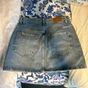 ZARA Blue Denim Mini Skirt Photo 1