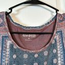 Lucky Brand  Bohemian Crew S/S Shirt Pink Blue Size Med EUC #OAK-6080 Photo 3