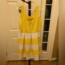 Tiana B  SUNNY YELLOW AND WHITE STRIPED DRESS SIZE 14 Photo 4