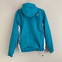 The North Face Womens HyVent Rain Jacket Blue Hooded Size Small Drawstring Waist Photo 7