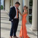 Jessica Angel Neon Orange  Prom Dress Photo 1