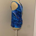 MiracleSuit Blue Tank Swimsuit Top Photo 5