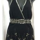Body Central  sequins & seed bead  black halter S Photo 0