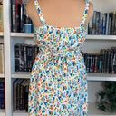 Bebop  Dress Mini White Tank Bright Floral Scoopneck Flirty Sleeveless Size Large Photo 7