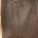 Anne Klein Ann Klein Cargo Pocket Asymmetrical Suede Pencil Skirt In Nightfall Gray Photo 7