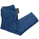 Woman Within NEW  Denim Jeans Size 18W 2X Blue Cotton Pockets Pants Zipper Button Photo 0