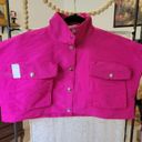 LaQuan Smith Barbie movie sz small pink  utility cropped vest boxy crop top Photo 3