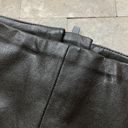 Catherine Malandrino  Faux Leather Zip Pencil Skirt Dark Chocolate Brown Size 2 Photo 6