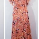 Haute Hippie  Women size Medium Tribe Floral Wrap Maxi Dress Photo 2