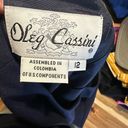 Oleg Cassini Vintage  Sleeveless Sheath Navy Blue Dress Photo 4