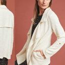 Anthropologie  Cream Dolan Left Coast Gwyneth Jacket Size Large Boucle Tweed Photo 0