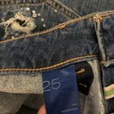 Pilcro  x Anthropologie Straight Leg Sequin The Wanderer Jeans Size 25 Photo 9