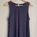 Old Navy  Sleeveless Dress Navy Blue White Polka Dots Swing Womens size Large Photo 1