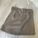 Charlie Holiday Plaid Belted Skirt Photo 1