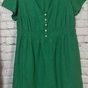 Isabel Maternity  Short Sleeve Woven Maternity Dress - Green Women’s M NWOT Photo 2