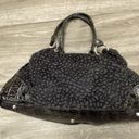 Buckle Black Faux Fur Double Strap Shoulder Bag with  Photo 6