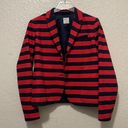 Gap  Academy Button Front Red Striped Blazer Size 6 NWOT Photo 0