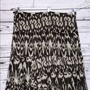 Lane Bryant  NWT 28 Brown & Ivory Print Sequin Bead Embellished Tiered Maxi Skirt Photo 1