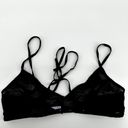 Savage Sheer Lace Strappy Bra Mesh Wireless Breathable Unlined Black Small Photo 2