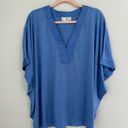 Natori  Blue Dolman Sleeve NWT Top Blouse Size XL Photo 6