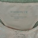 Kimberly  Silver Shimmery Light Blue Bra and Leggings Yoga Set Size Medium Photo 13