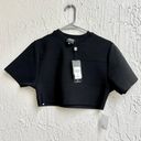 NWT HERVÉ by Hervé Léger Short Sleeve Boxy Cropped Bandage Tee Black Women's XXS Photo 2