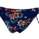 Roxy  Blue Tropical Hawaiian Floral Swim Bathing Suit Bottoms Women's Size Large Photo 3