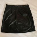 black leather skirt Size XS Photo 1