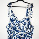 Alexis NWT  x Target Blue Botanical Floral Asymmetrical Hem Dress Size 3X Photo 2