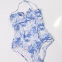 Victoria's Secret  Tie Dye Blue V-Neckline Cloud Swimsuit Photo 0