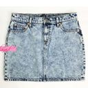 Gap NEW  Acid Wash Mini Skirt Denim Jean Stonewashed Retro 80s Vintage 27 Tall Photo 2