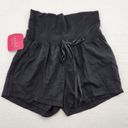 Isabel Maternity  Womens Size XS Twill Pull-On Black Shorts Photo 0