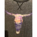 Grayson Threads  Women's Western Steer Skull Desert Design T-shirt Tee Photo 1