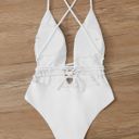 SheIn White Swimsuit Photo 3