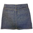 J.Crew  Y2K Low-Rise Jean Skirt Sz 6 Jean USA Stretch Dark Denim 90s Grunge Mini Photo 1