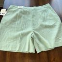 Anne Klein  jade green shorts sz.16 NWT Photo 7