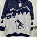 J.Crew NEW  Intarsia Ski Scene Knit Sweater size XS NWT *flawed Photo 2