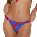 Vix Paula Hermanny  Mabel Riviera Bikini Bottoms Blue/Red Multi Medium NWT Photo 1