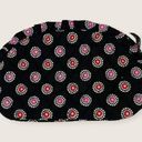 Vera Bradley Parisian Pompoms Red Black Large Zip Ruffle Cosmetic Bag Photo 0